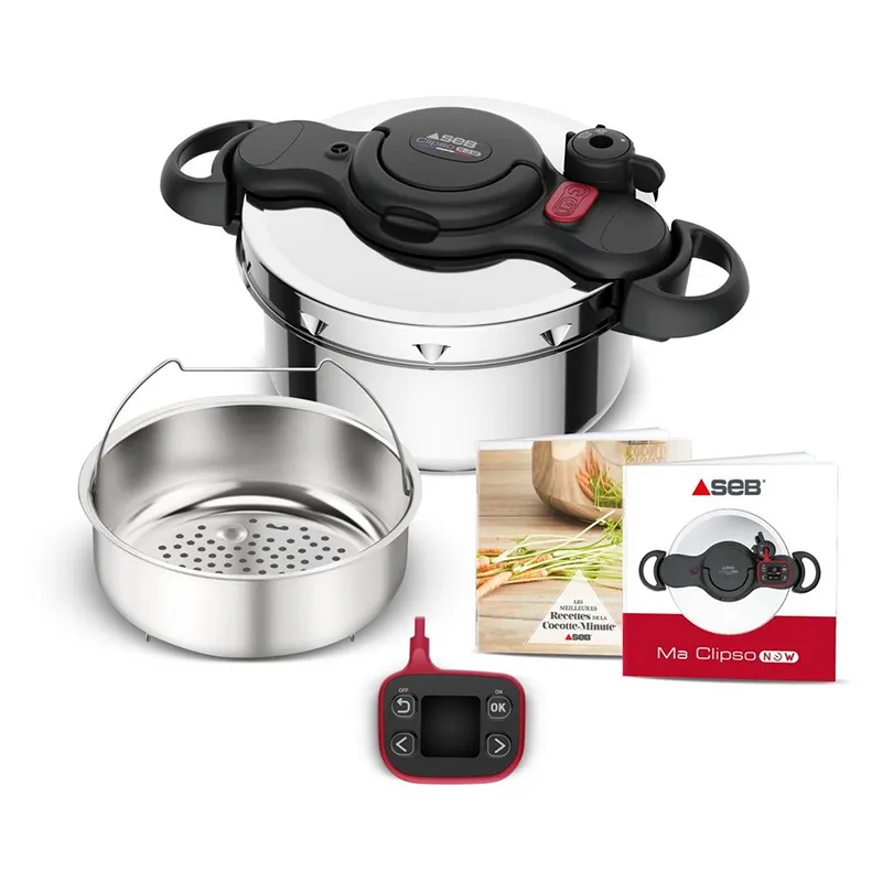 Autocuiseur Clipso Minut' 9L Inox - SEB - P4624950