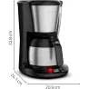 Cafetière filtre Subito 0,9L 12 tasses Inox - MOULINEX - FT5S2DE0