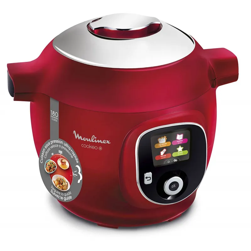 Multicuiseur intelligent Cookeo+ 180 recettes 1600W Rouge - MOULINEX - CE85B510