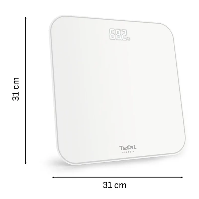 Pèse-personne électronique Classic 2.0 180kg/100g Blanc - TEFAL - PP1901V0