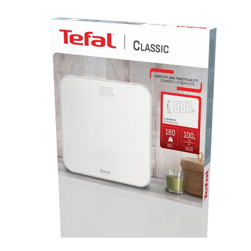 Pèse-personne électronique Classic 2.0 180kg/100g Blanc - TEFAL - PP1901V0