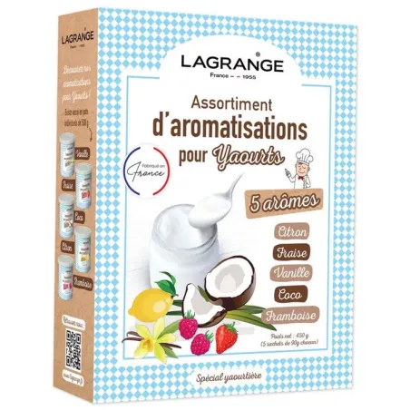 Assortiment de 5 aromatisations yaourts - LAGRANGE - 380500