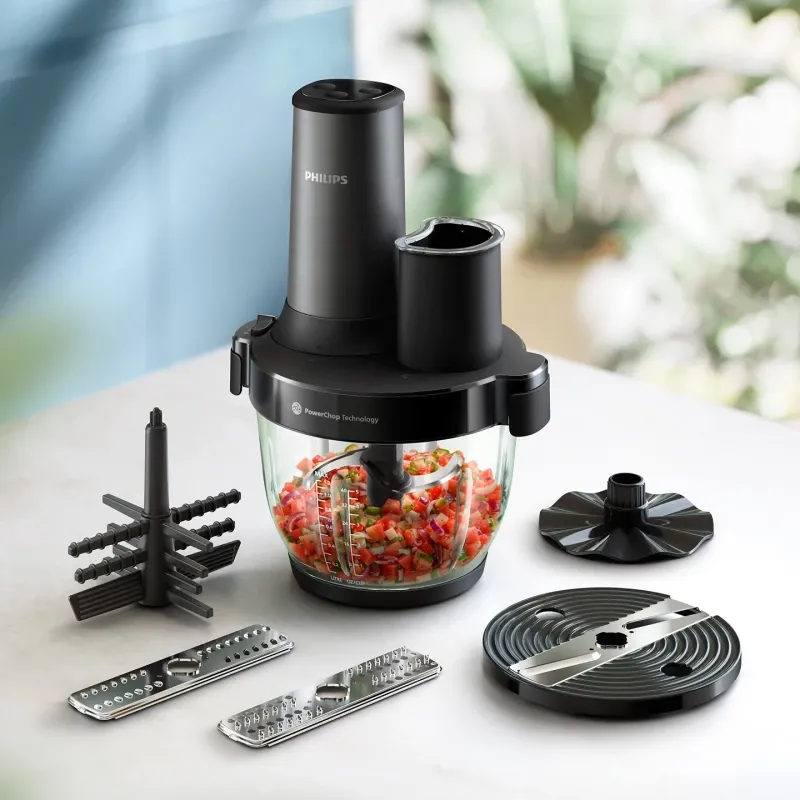 Mini-hachoir Série 5000 650W 2L Noir - PHILIPS - HR1507/00