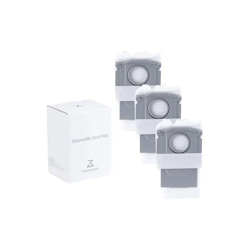 Lot de 3 sacs à poussière pour QRevo et S8 MaxV Ultra Blanc - ROBOROCK - RBK87566