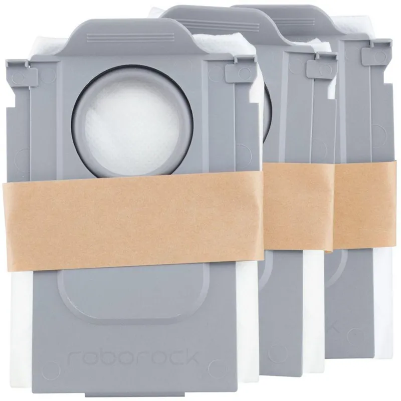 Lot de 3 sacs à poussière pour QRevo et S8 MaxV Ultra Blanc - ROBOROCK - RBK87566