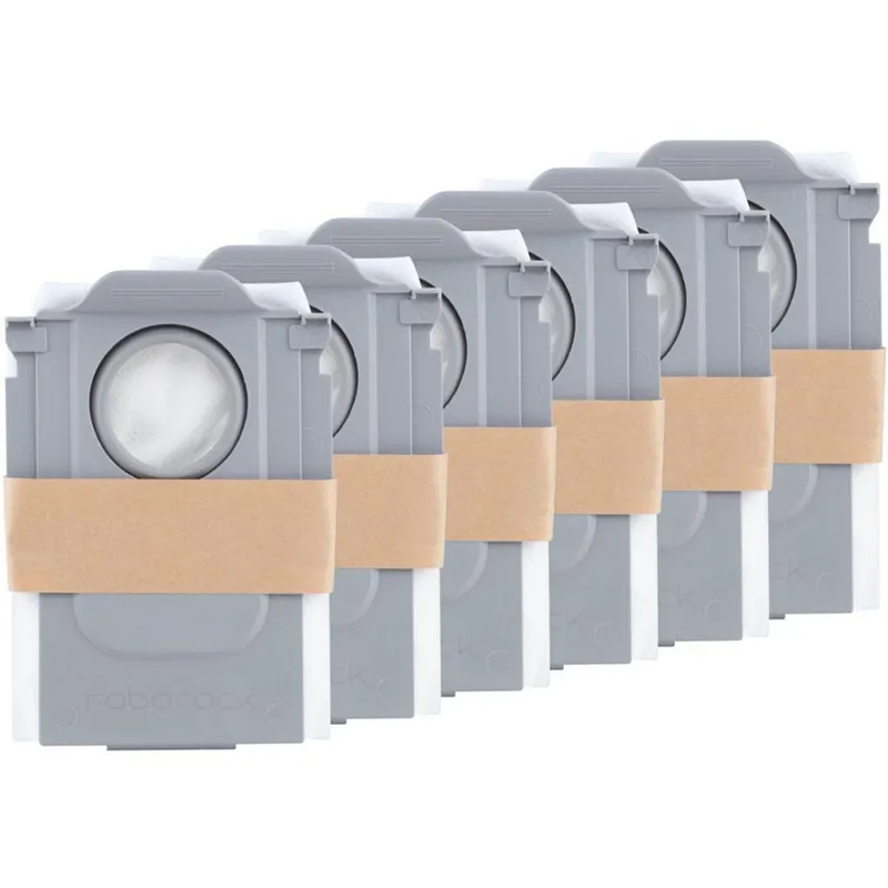 Lot de 6 sacs à poussière pour QRevo et S8 MaxV Ultra Blanc - ROBOROCK - RBK87573