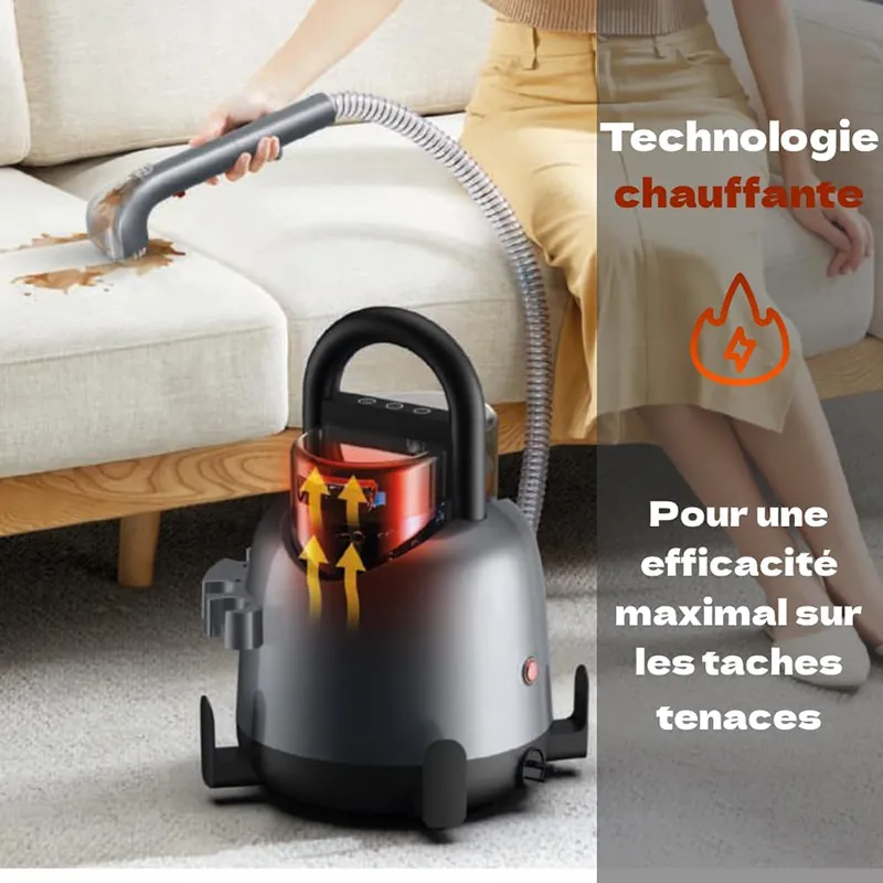 Nettoyeur détachant chauffant 850W Gris - EZICLEAN - SPOT REMOVER W4 HOT