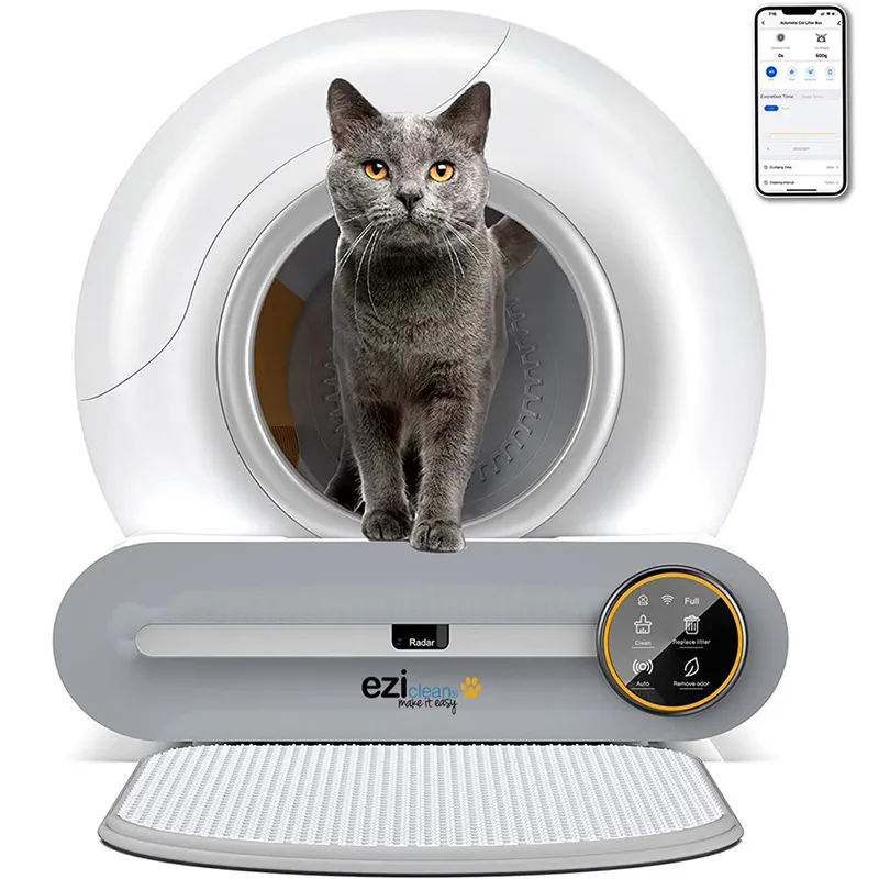 Litière robot autonettoyante connectée Blanc - EZICLEAN - CATBOT K8I