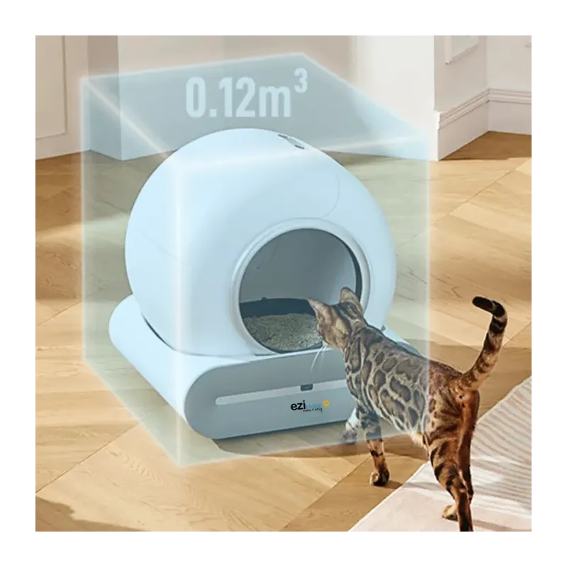 Litière robot autonettoyante connectée Blanc - EZICLEAN - CATBOT K8I