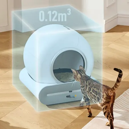 Litière robot autonettoyante connectée Blanc - EZICLEAN - CATBOT K8I