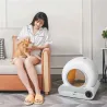 Litière robot autonettoyante connectée Blanc - EZICLEAN - CATBOT K8I