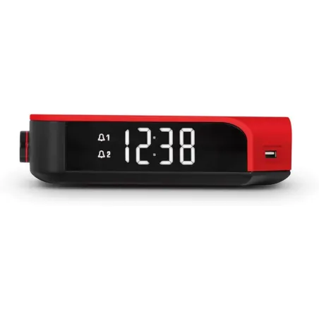 Radio-réveil Viva avec écran LED Rouge/Noir - SCHNEIDER - SC310R