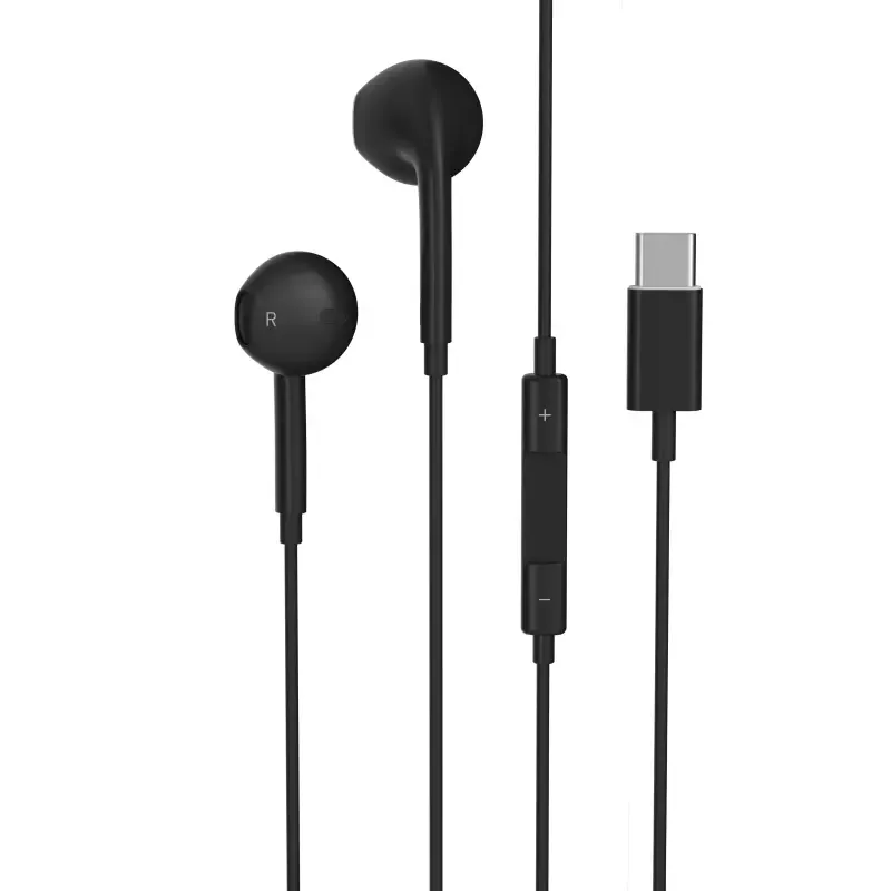 Écouteurs filaires USB-C Noir - VORTEX - RX5C BLK