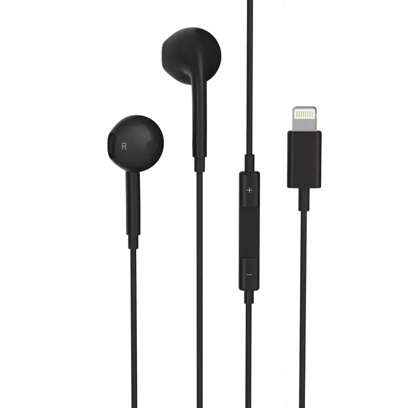 Écouteurs filaires Lightning Noir - VORTEX - RX5LIT BLK