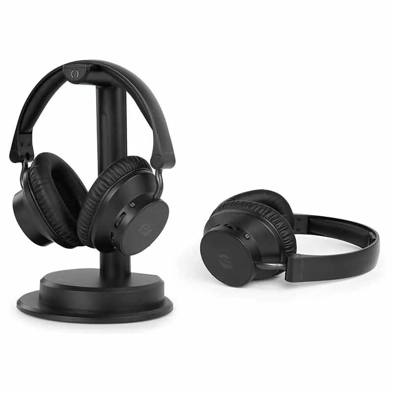 Pack de 2 Casques TV avec base de chargement et d’émission Bluetooth Noir  - MUSE - M-288CTV