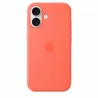 Coque en silicone avec MagSafe pour iPhone 16 Tangerine - APPLE - MDGN4ZM/A