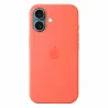 Coque en silicone avec MagSafe pour iPhone 16 Tangerine - APPLE - MDGN4ZM/A