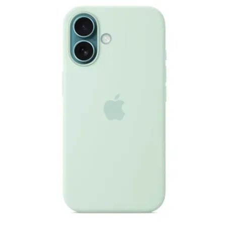 Coque en silicone avec MgSafe pour iPhone 16 Aquamarine - APPLE - MDGP4ZM/A