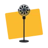Ventilateur sur pied digital - 25W