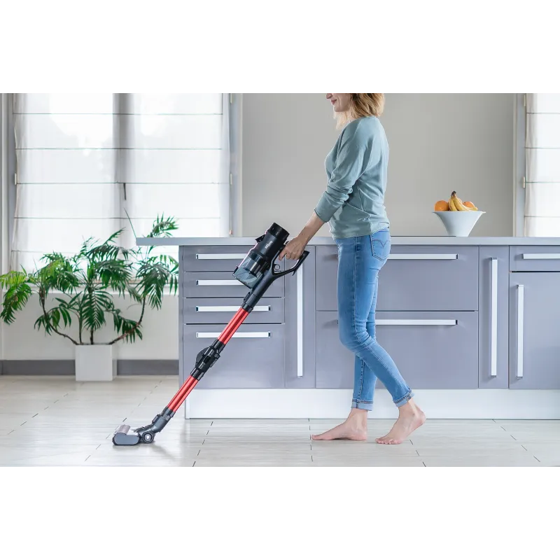 Aspirateur balai sans fil Cycloboost FR8 Flex rouge - EZICLEAN - CYCLOBOOSTFR8 F