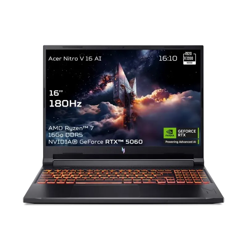PC portable gaming Nitro V16 16" AMD Ryzen 7, 16/512Go noir - ACER - ACERN16ANV1642R3JW