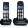 Télephone sans fil avec 2 combinés noir - PROFOON - PDX-1120