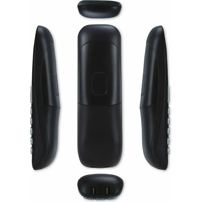 Télephone sans fil avec 2 combinés noir - PROFOON - PDX-1120