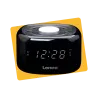 Radio réveil FM + veilleuse - LENCO - CR12BK