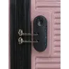 Lot de 3 valises rose gold 55/65/75 cm