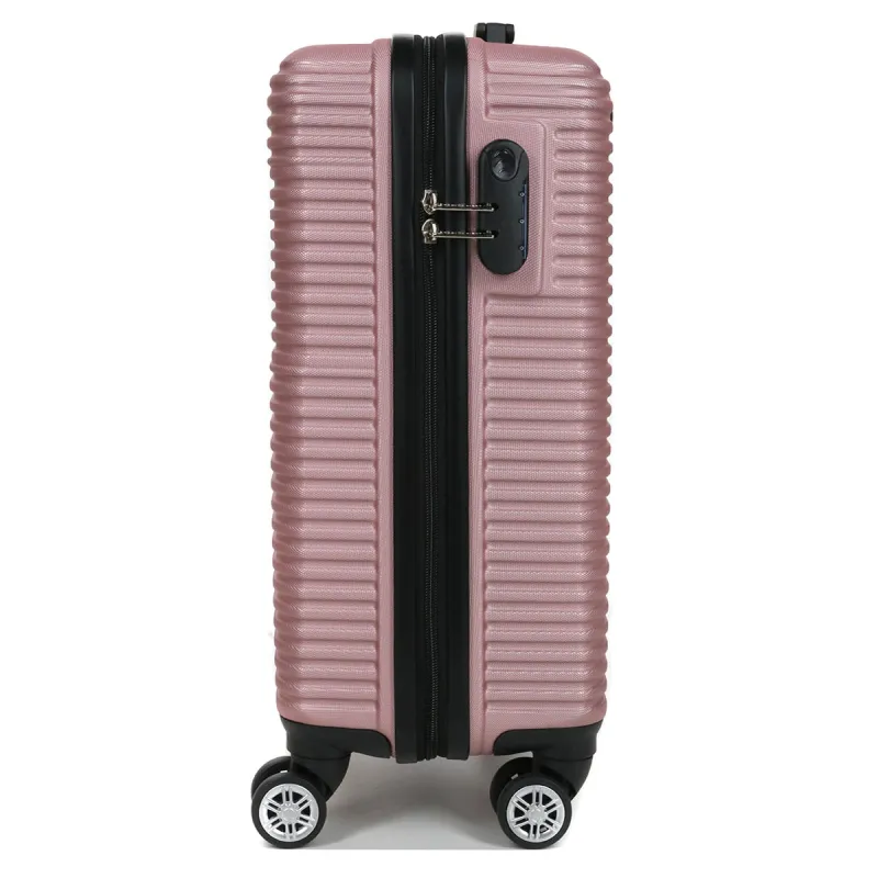 Lot de 3 valises rose gold 55/65/75 cm