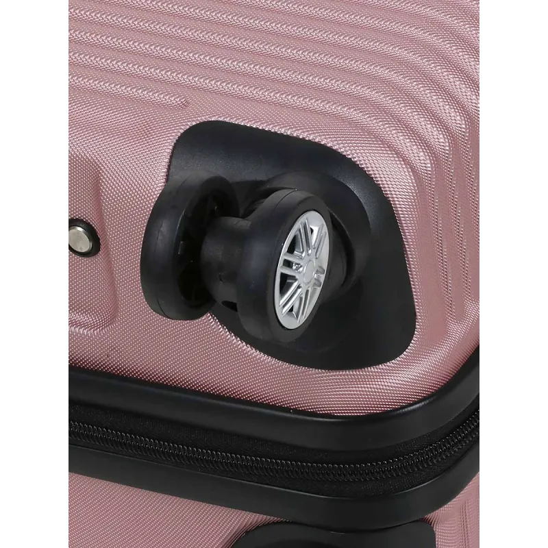 Lot de 3 valises rose gold 55/65/75 cm