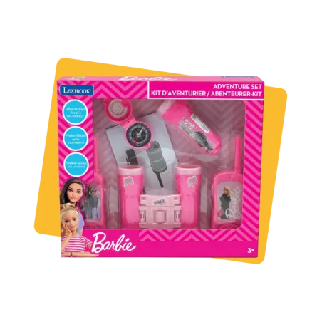 Kit d'aventurier Barbie avec talkie-walkies 120m LEXIBOOK - Dès 3 ans