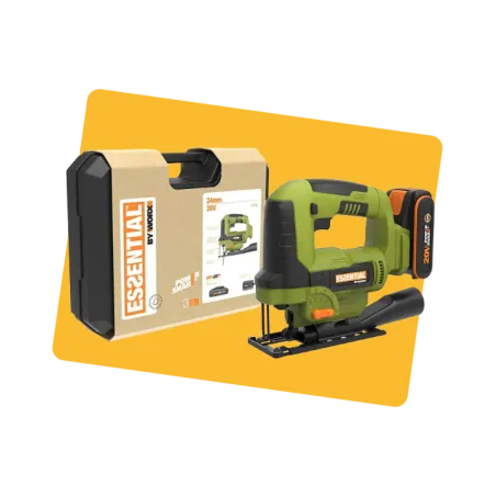 Scie sauteuse sans fil 20V 2Ah Vert/Noir - ESSENTIAL