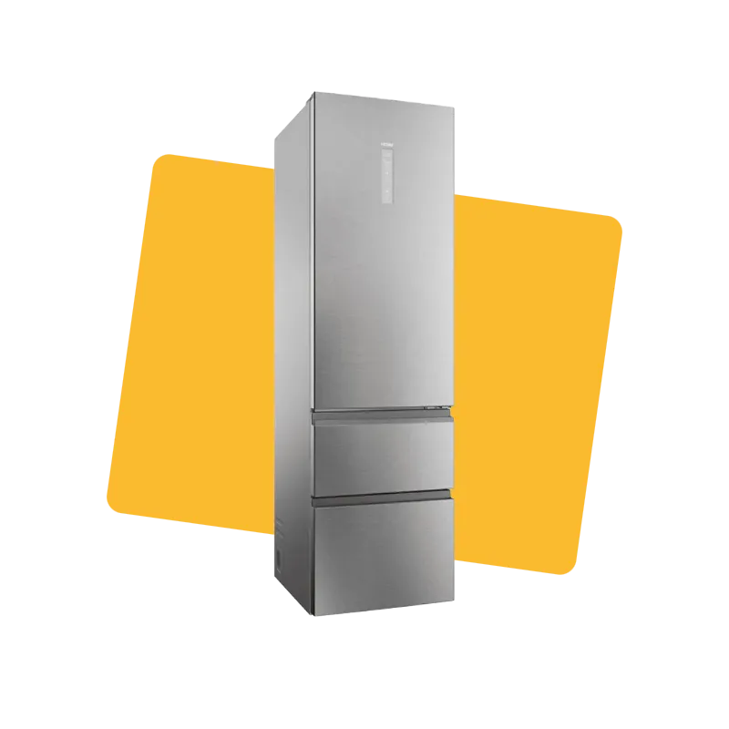 Réfrigérateur combiné NoFrost 60cm 414L Inox - HAIER - HTW5620DNMG