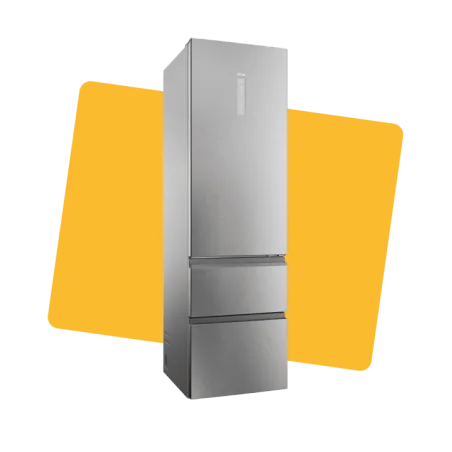 Réfrigérateur combiné NoFrost 60cm 414L Inox - HAIER - HTW5620DNMG