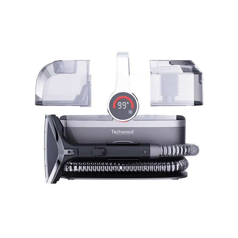 Nettoyeur détacheur vapeur multi surfaces 600/800W noir et rouge - TECHWOOD -  ASPITAN7055VTECH
