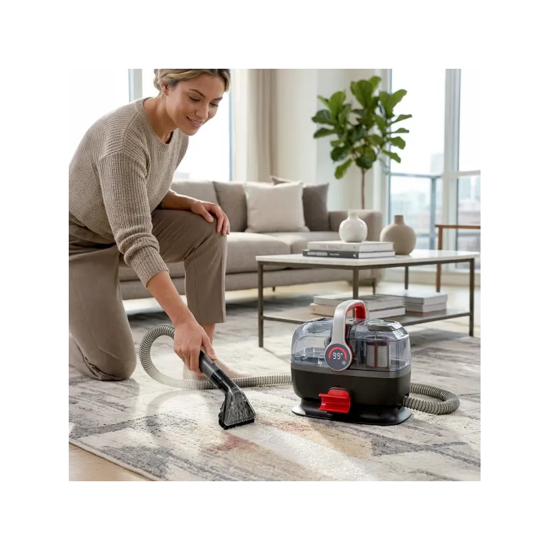 Nettoyeur détacheur vapeur multi surfaces 600/800W noir et rouge - TECHWOOD -  ASPITAN7055VTECH