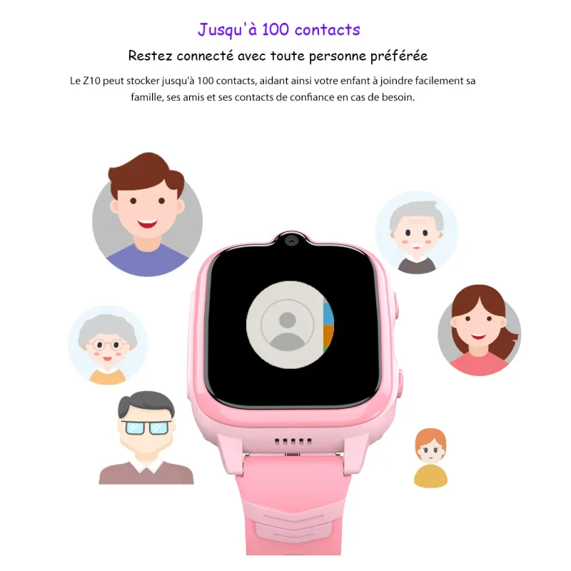 Montre connectée enfant Z10 4G + appel vidéo bleu - BLACKVIEW - MONTRE_BV_Z10_BLE