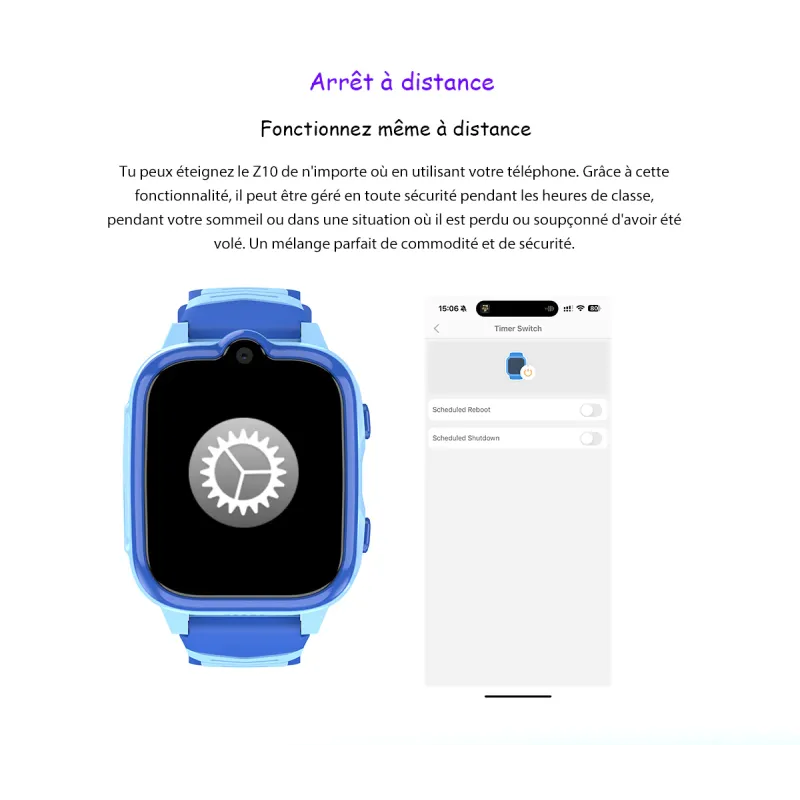 Montre connectée enfant Z10 4G + appel vidéo bleu - BLACKVIEW - MONTRE_BV_Z10_BLE