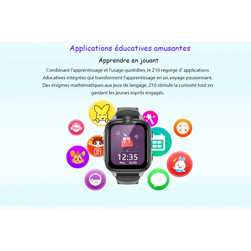 Montre connectée enfant Z10 4G + appel vidéo bleu - BLACKVIEW - MONTRE_BV_Z10_BLE