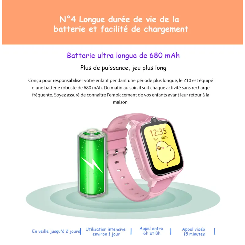 Montre connectée enfant Z10 4G + appel vidéo bleu - BLACKVIEW - MONTRE_BV_Z10_BLE