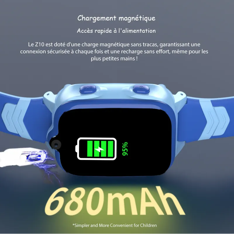 Montre connectée enfant Z10 4G + appel vidéo bleu - BLACKVIEW - MONTRE_BV_Z10_BLE