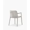 Fauteuil de jardin polypropylène crème empilable
