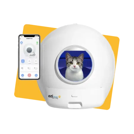 Litière robot autonettoyante connectée Blanc - EZICLEAN - CATBOT K10I