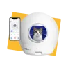 Litière robot autonettoyante connectée Blanc - EZICLEAN - CATBOT K10I