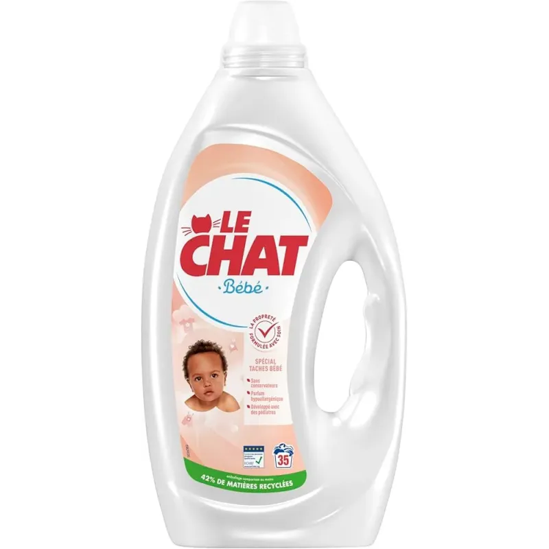 Lessive liquide bébé 38 lavages 1,71L - LE CHAT - 36971