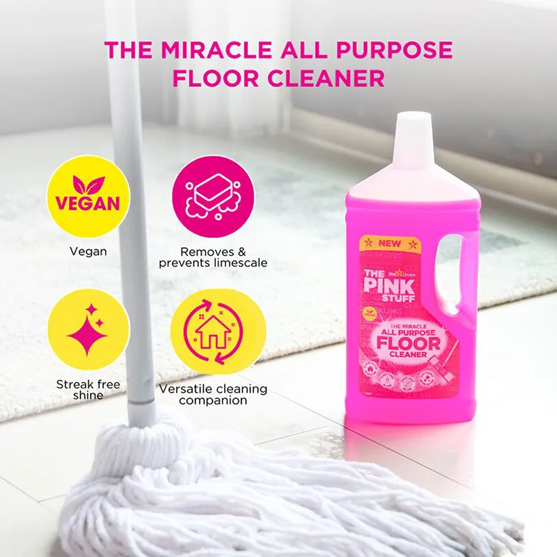 Nettoyant multi-usages pour sols 1L Rose - THE PINK STUFF