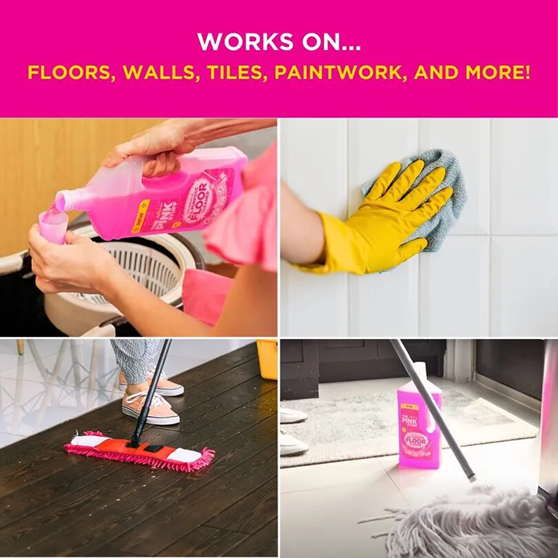 Nettoyant multi-usages pour sols 1L Rose - THE PINK STUFF