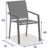 Fauteuil de jardin Essentia Anthracite/Graphite - HESPÉRIDE