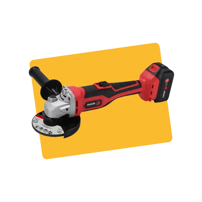 Meuleuse d'angle sans fil 20V Noir/Rouge - FAGOR - OUTILSM26FAG